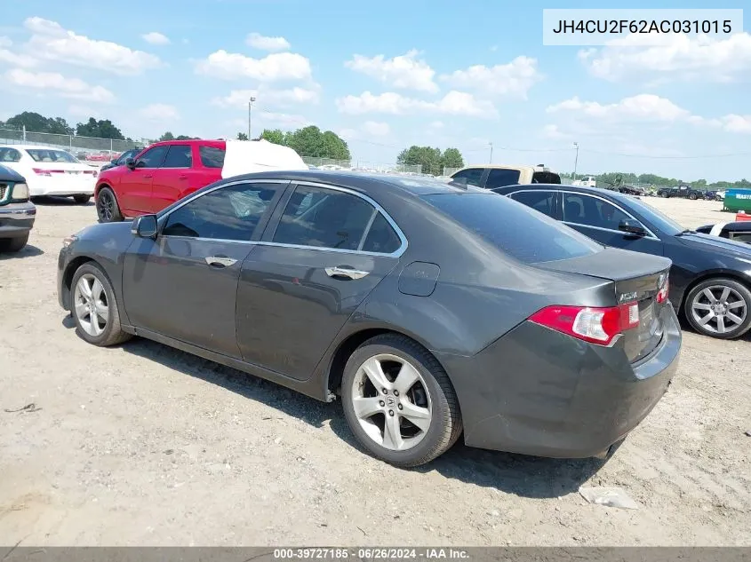 2010 Acura Tsx 2.4 VIN: JH4CU2F62AC031015 Lot: 39727185