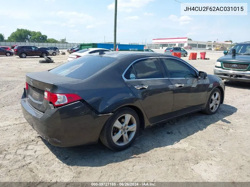 2010 Acura Tsx 2.4 VIN: JH4CU2F62AC031015 Lot: 39727185