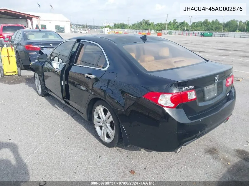 2010 Acura Tsx 3.5 VIN: JH4CU4F45AC002876 Lot: 39788737