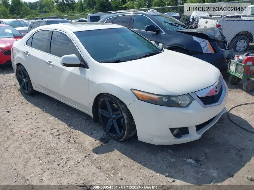 2010 Acura Tsx 2.4 VIN: JH4CU2F63AC020461 Lot: 39854351