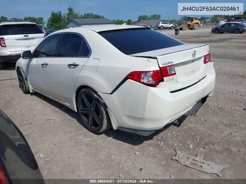 JH4CU2F63AC020461 2010 Acura Tsx 2.4