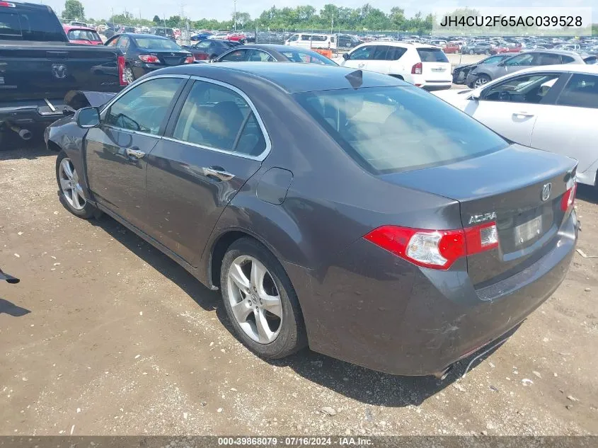 2010 Acura Tsx 2.4 VIN: JH4CU2F65AC039528 Lot: 39868079