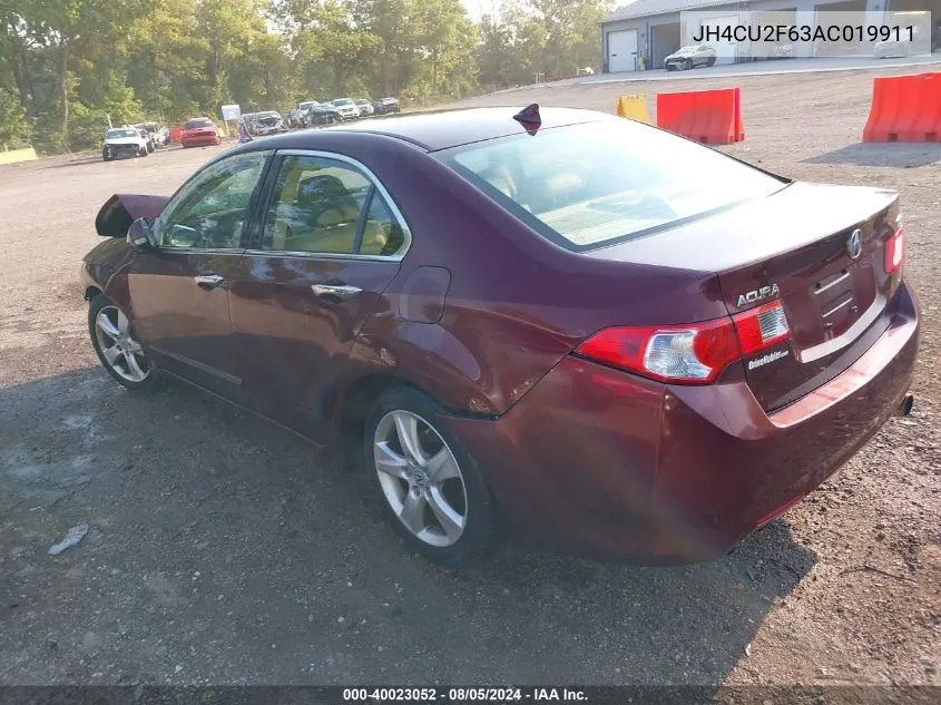 2010 Acura Tsx 2.4 VIN: JH4CU2F63AC019911 Lot: 40023052