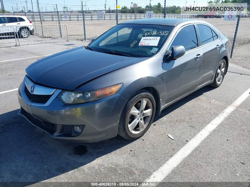 2010 Acura Tsx 2.4 VIN: JH4CU2F69AC036390 Lot: 40026315