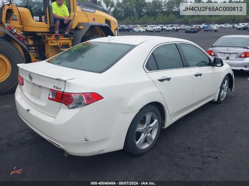 2010 Acura Tsx 2.4 VIN: JH4CU2F65AC000812 Lot: 40040484