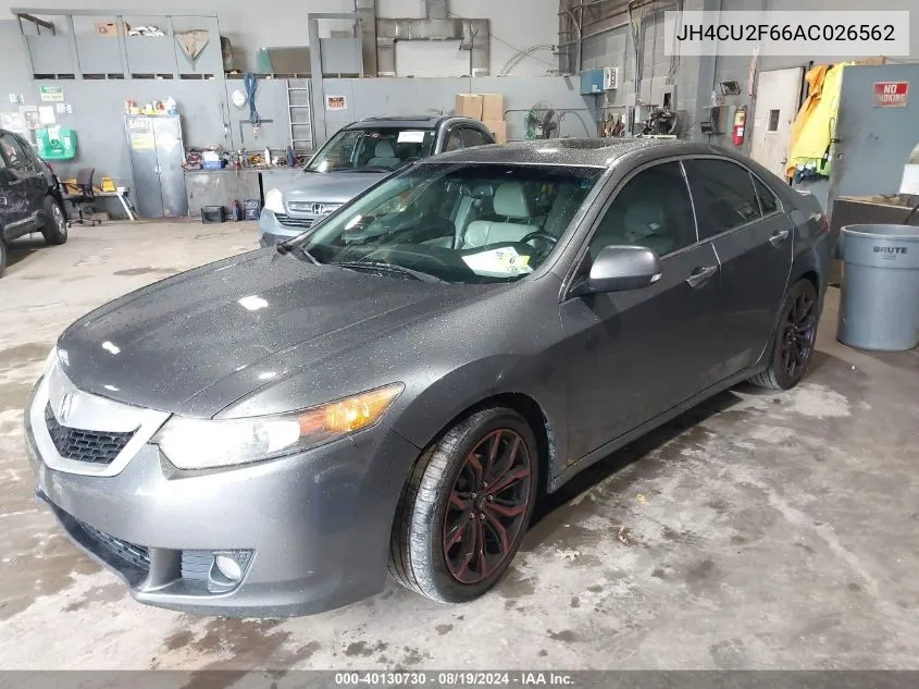 2010 Acura Tsx VIN: JH4CU2F66AC026562 Lot: 40130730