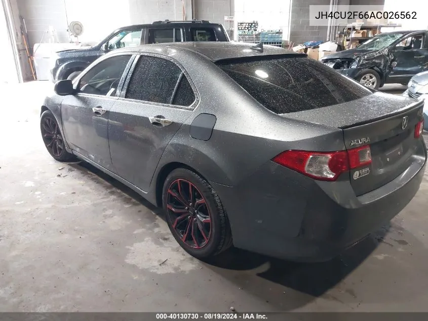 2010 Acura Tsx VIN: JH4CU2F66AC026562 Lot: 40130730