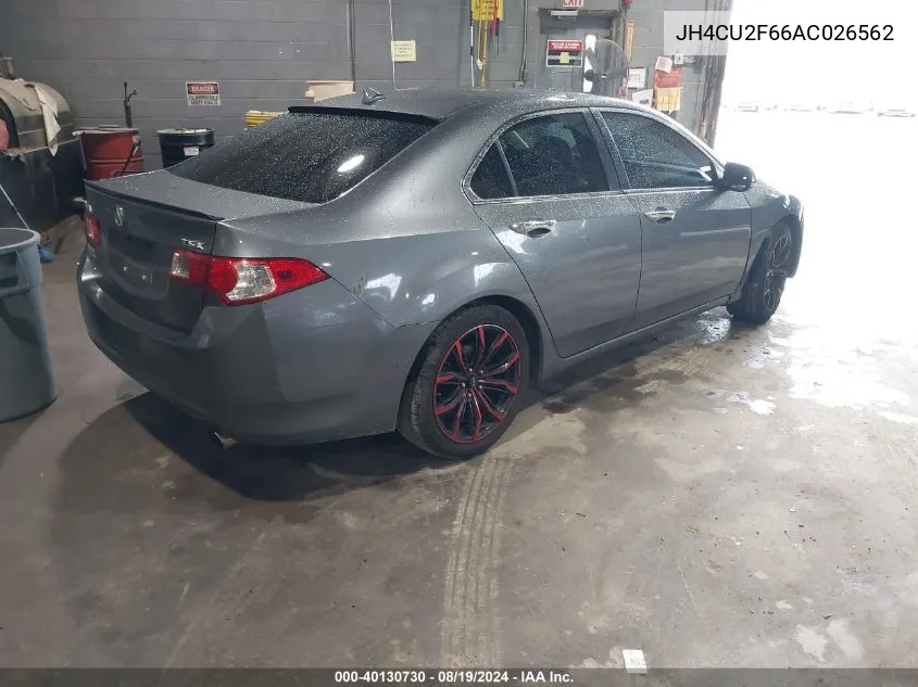 2010 Acura Tsx VIN: JH4CU2F66AC026562 Lot: 40130730