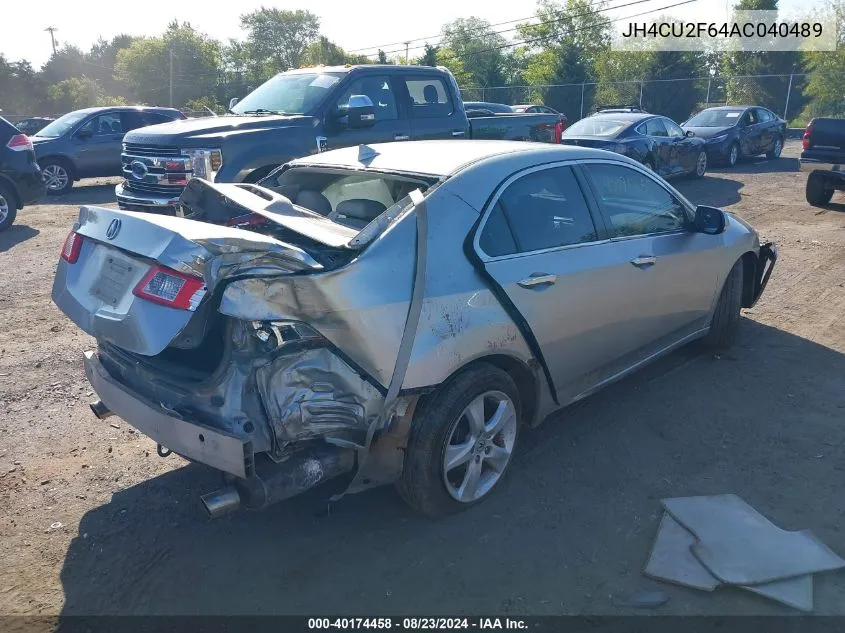 JH4CU2F64AC040489 2010 Acura Tsx 2.4