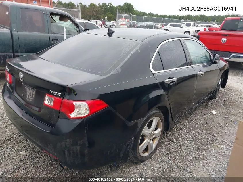 2010 Acura Tsx 2.4 VIN: JH4CU2F68AC016941 Lot: 40182152