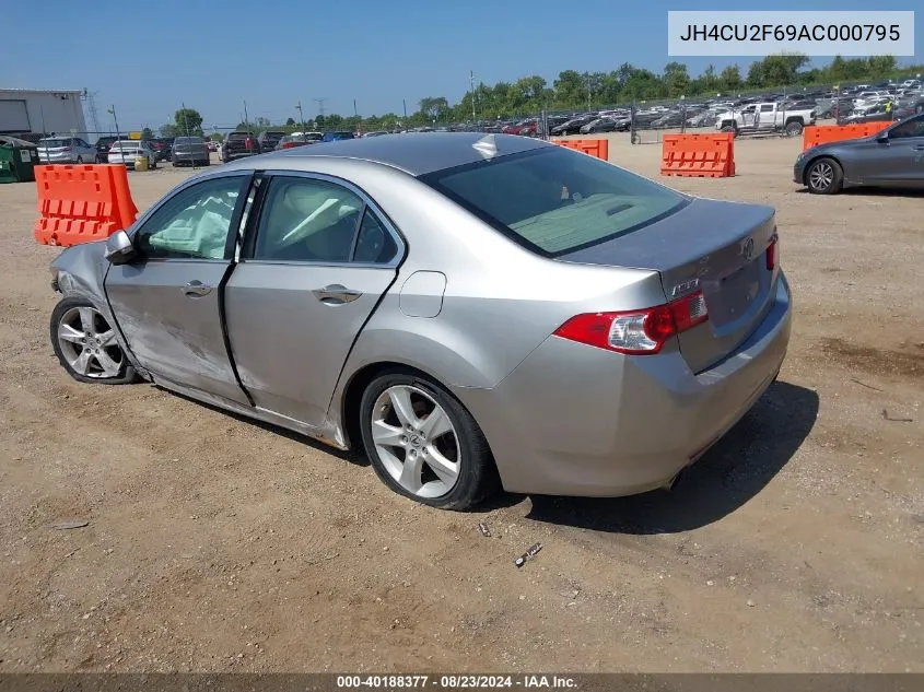 2010 Acura Tsx 2.4 VIN: JH4CU2F69AC000795 Lot: 40188377