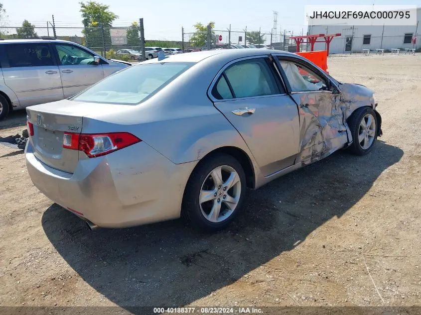 JH4CU2F69AC000795 2010 Acura Tsx 2.4