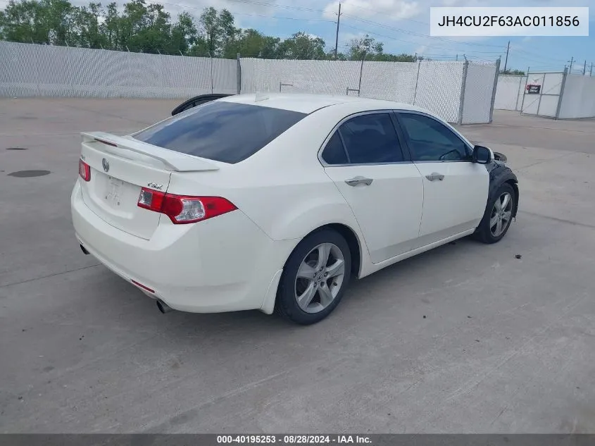 2010 Acura Tsx 2.4 VIN: JH4CU2F63AC011856 Lot: 40195253