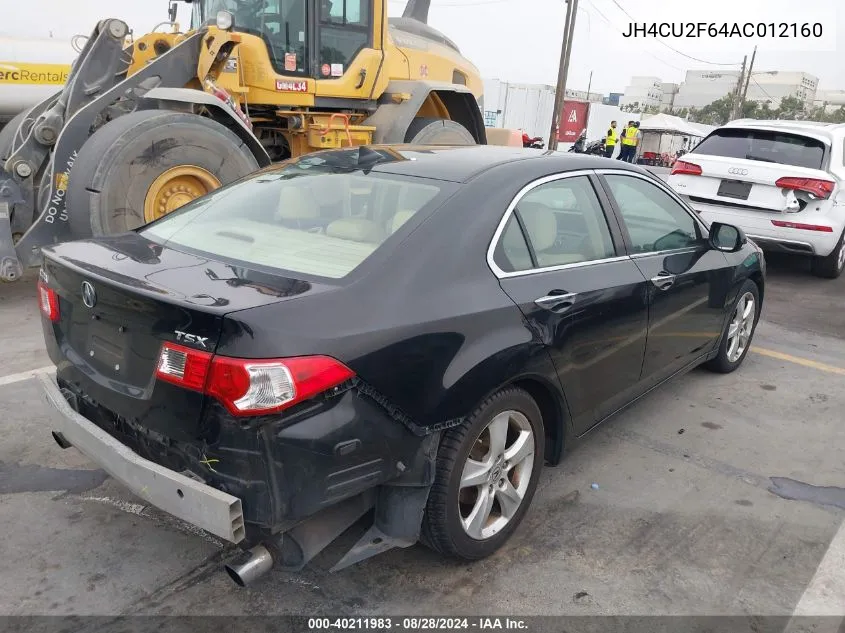 2010 Acura Tsx 2.4 VIN: JH4CU2F64AC012160 Lot: 40211983