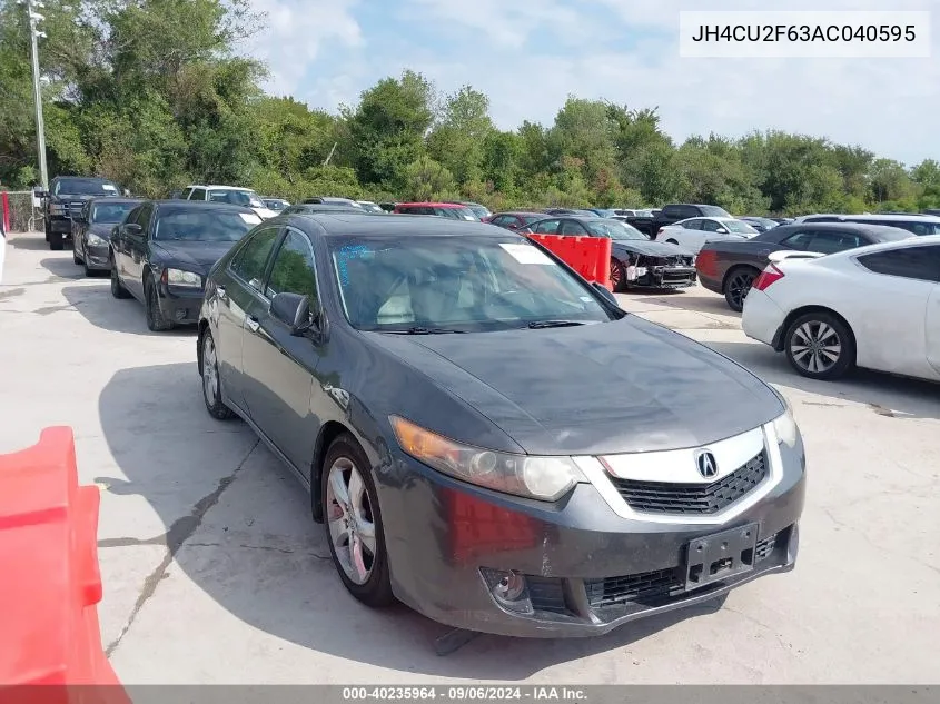 2010 Acura Tsx 2.4 VIN: JH4CU2F63AC040595 Lot: 40235964