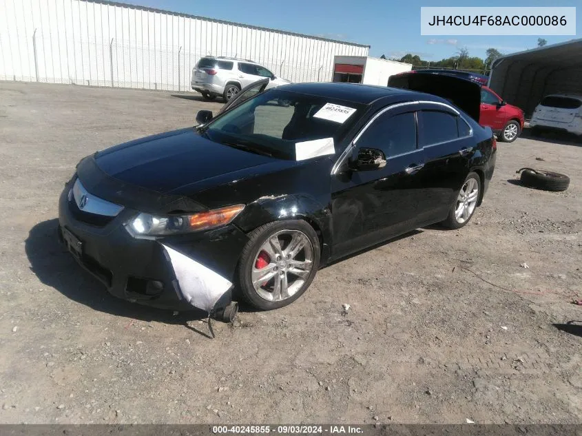 2010 Acura Tsx 3.5 VIN: JH4CU4F68AC000086 Lot: 40245855