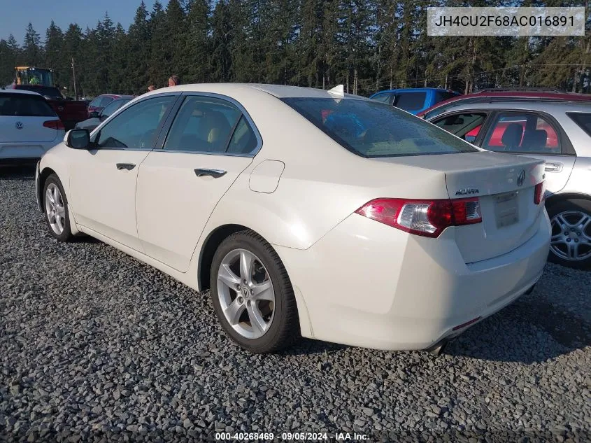 2010 Acura Tsx 2.4 VIN: JH4CU2F68AC016891 Lot: 40268469