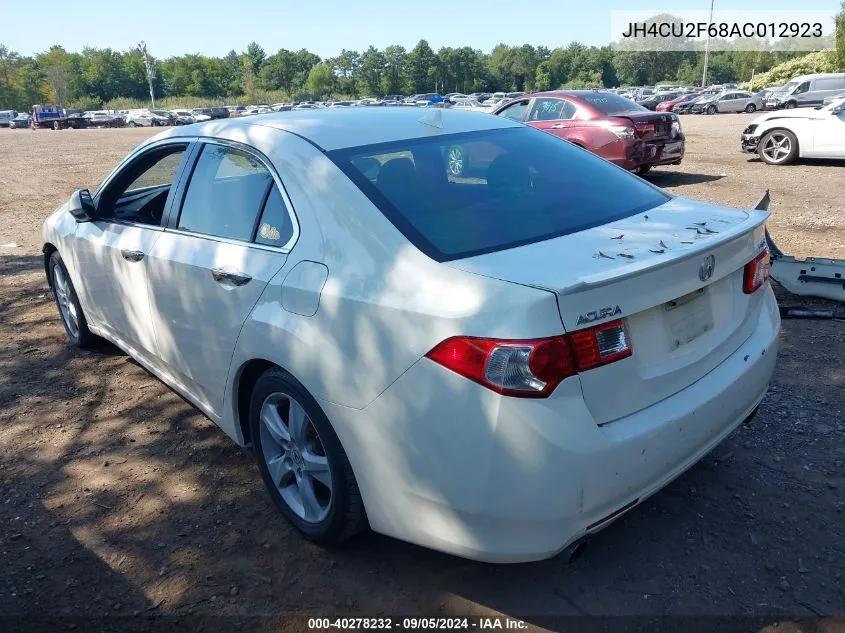 2010 Acura Tsx 2.4 VIN: JH4CU2F68AC012923 Lot: 40278232