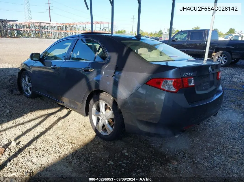 2010 Acura Tsx 2.4 VIN: JH4CU2F65AC028142 Lot: 40296053