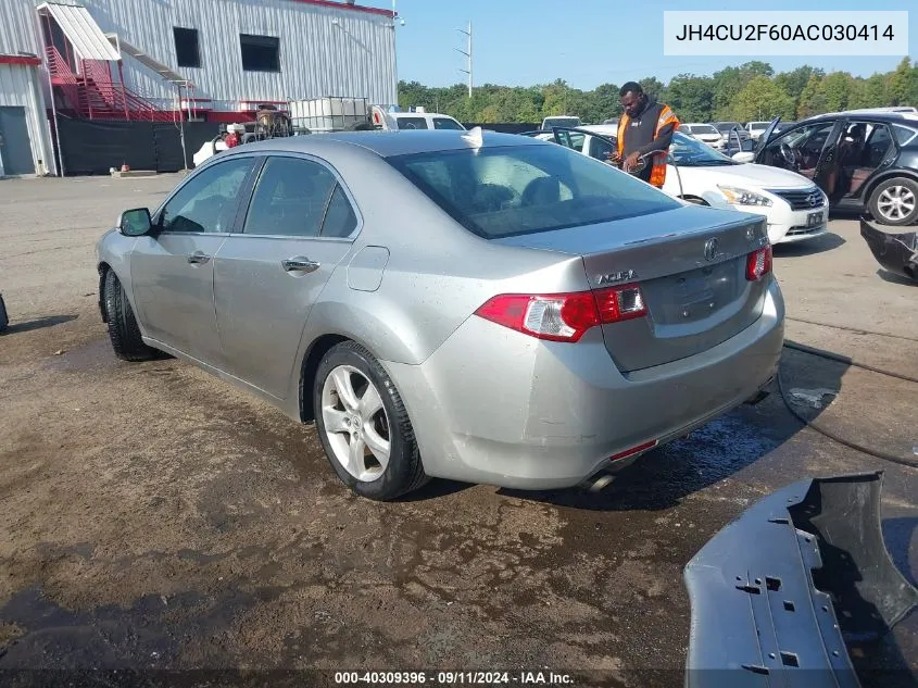 JH4CU2F60AC030414 2010 Acura Tsx 2.4