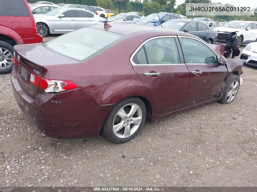 JH4CU2F65AC011292 2010 Acura Tsx 2.4