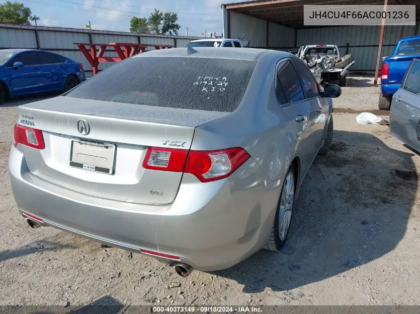 2010 Acura Tsx 3.5 VIN: JH4CU4F66AC001236 Lot: 40373149