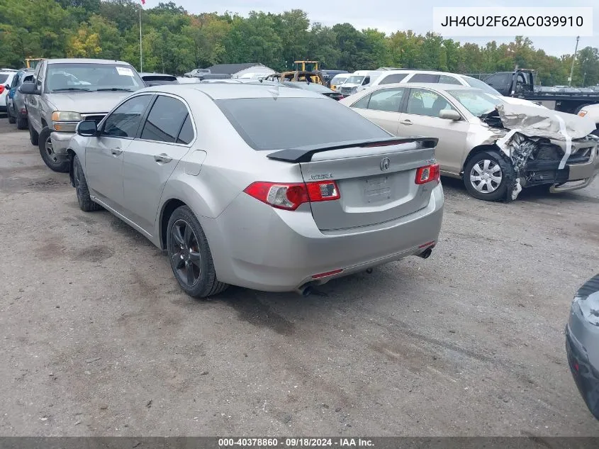 2010 Acura Tsx 2.4 VIN: JH4CU2F62AC039910 Lot: 40378860