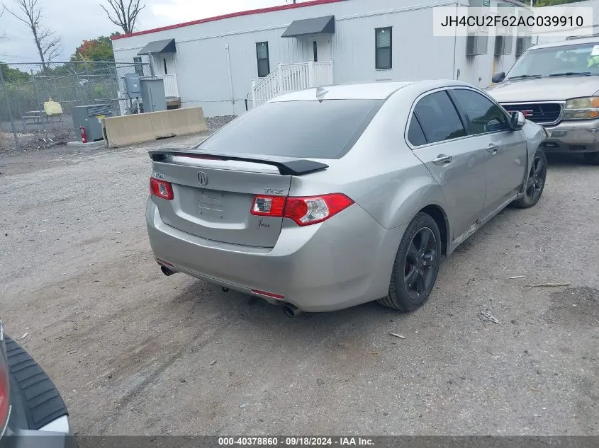 2010 Acura Tsx 2.4 VIN: JH4CU2F62AC039910 Lot: 40378860