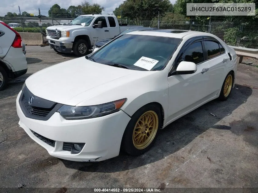 2010 Acura Tsx 2.4 VIN: JH4CU2F63AC015289 Lot: 40414552