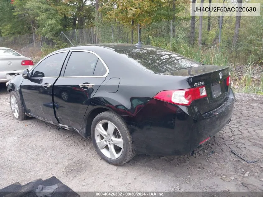 2010 Acura Tsx VIN: JH4CU2F60AC020630 Lot: 40426382