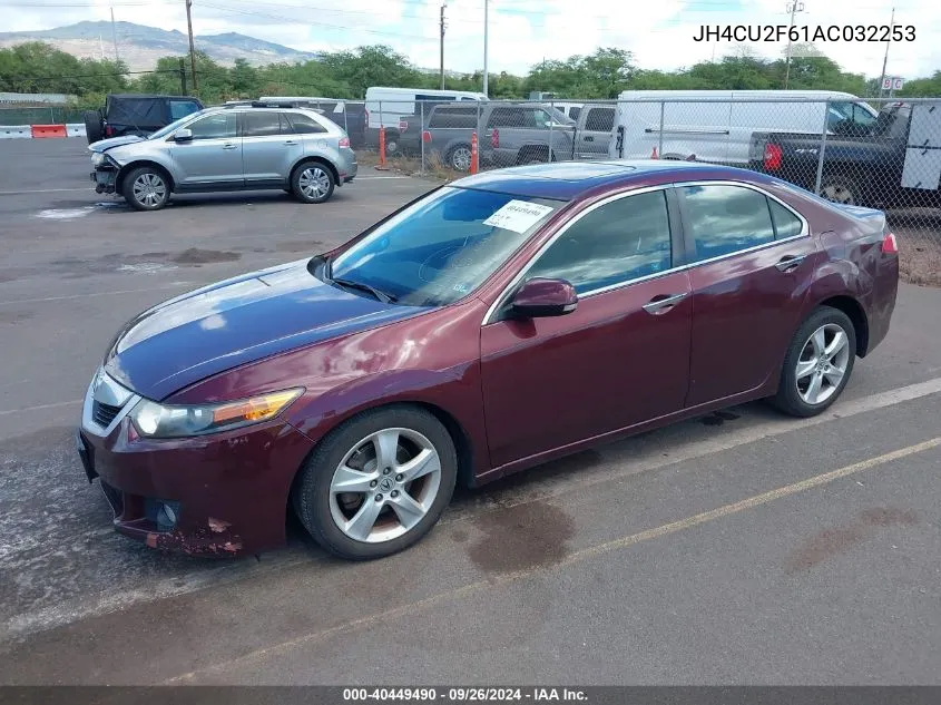 2010 Acura Tsx 2.4 VIN: JH4CU2F61AC032253 Lot: 40449490