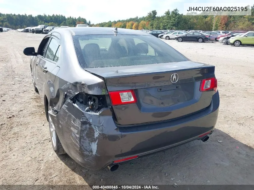 2010 Acura Tsx 2.4 VIN: JH4CU2F60AC025195 Lot: 40498845