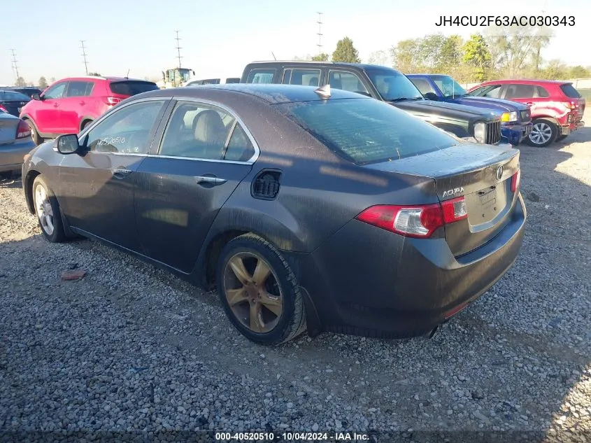 2010 Acura Tsx 2.4 VIN: JH4CU2F63AC030343 Lot: 40520510