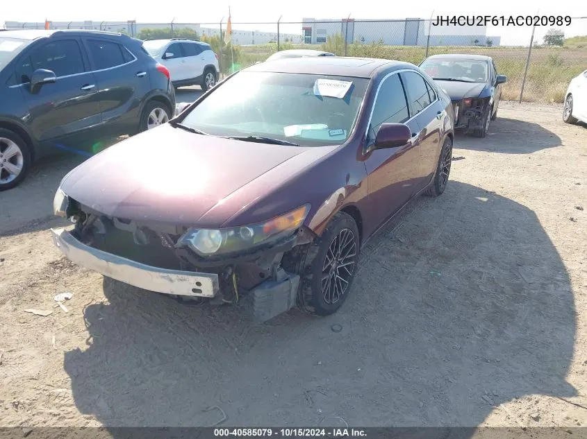 2010 Acura Tsx 2.4 VIN: JH4CU2F61AC020989 Lot: 40585079