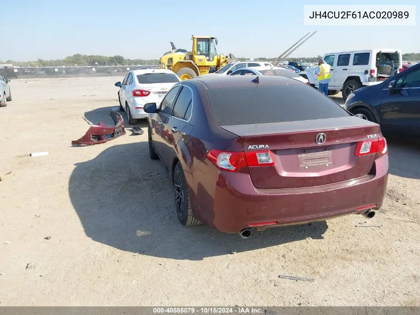 2010 Acura Tsx 2.4 VIN: JH4CU2F61AC020989 Lot: 40585079