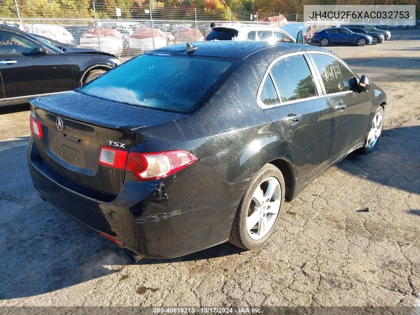 2010 Acura Tsx 2.4 VIN: JH4CU2F6XAC032753 Lot: 40619213