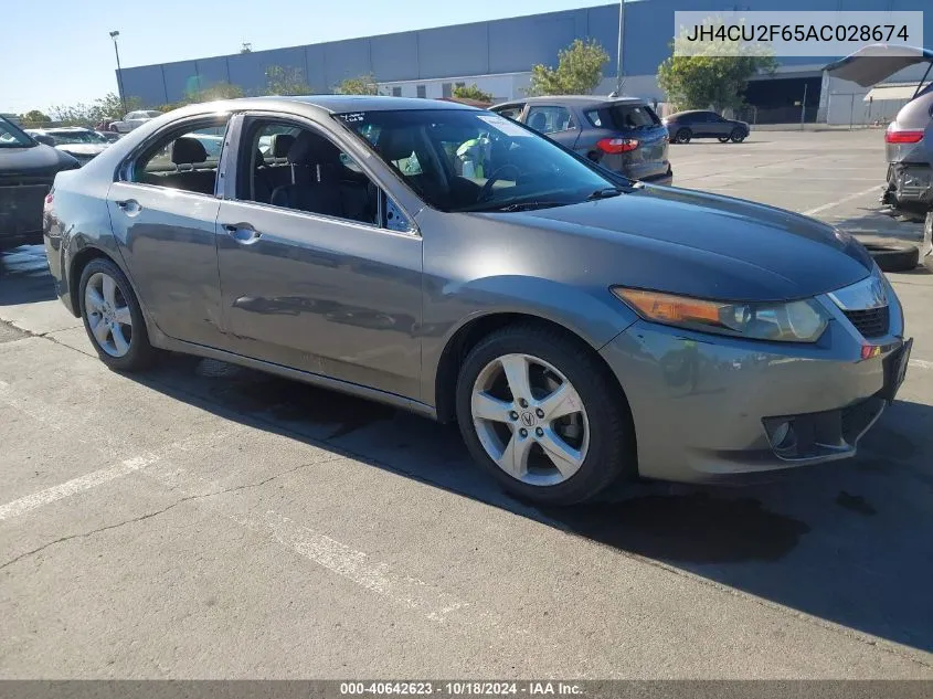 2010 Acura Tsx 2.4 VIN: JH4CU2F65AC028674 Lot: 40642623