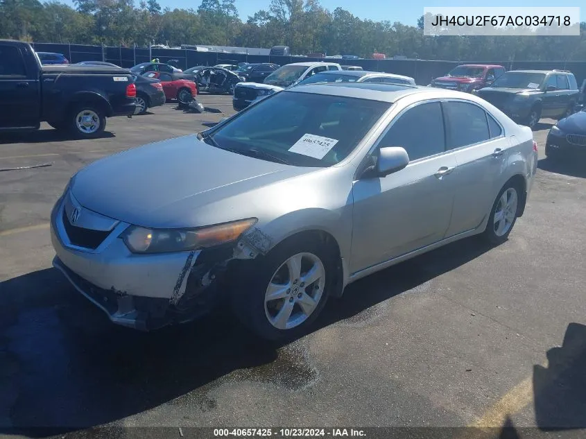 2010 Acura Tsx 2.4 VIN: JH4CU2F67AC034718 Lot: 40657425