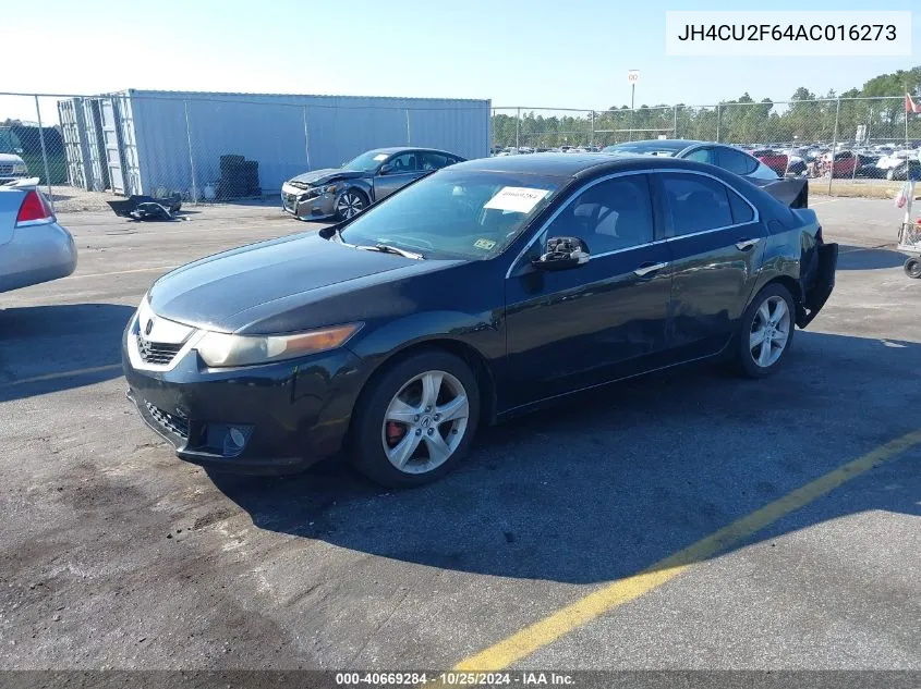 2010 Acura Tsx 2.4 VIN: JH4CU2F64AC016273 Lot: 40669284