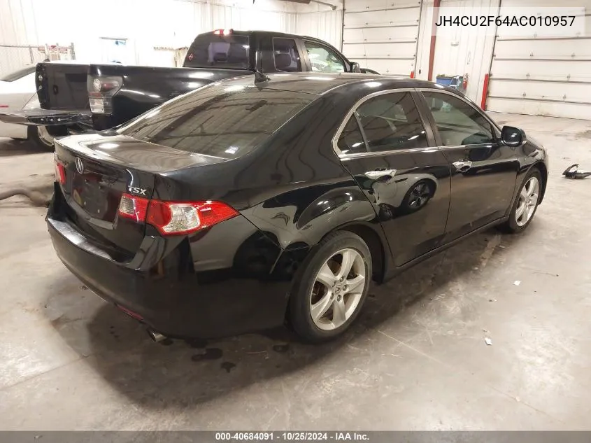 2010 Acura Tsx 2.4 VIN: JH4CU2F64AC010957 Lot: 40684091