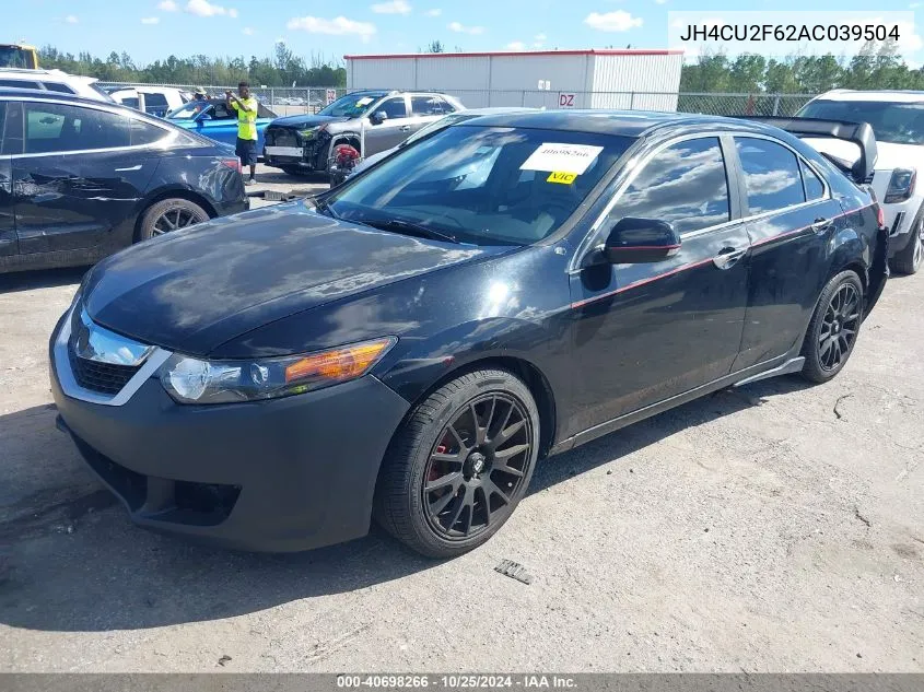 2010 Acura Tsx 2.4 VIN: JH4CU2F62AC039504 Lot: 40698266