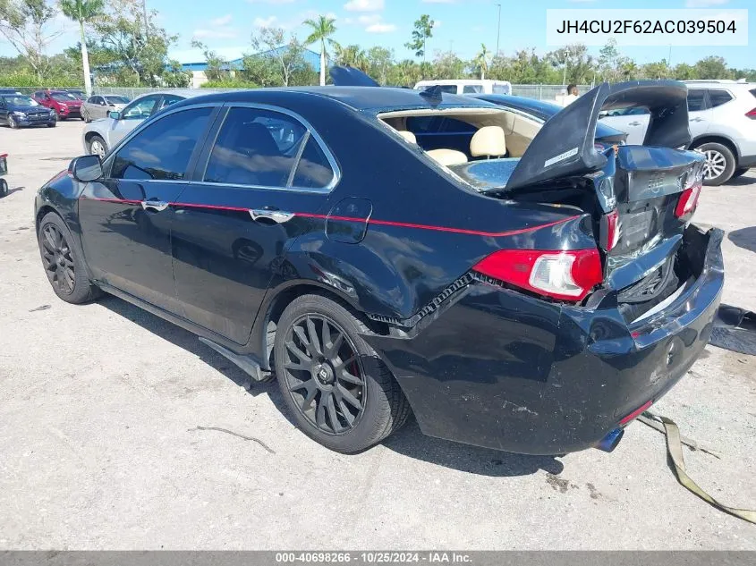 2010 Acura Tsx 2.4 VIN: JH4CU2F62AC039504 Lot: 40698266