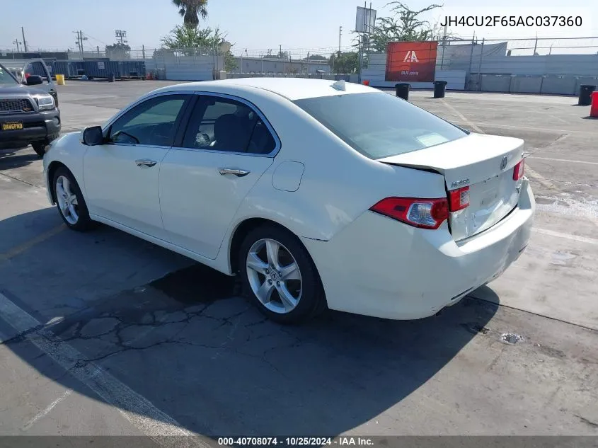 2010 Acura Tsx 2.4 VIN: JH4CU2F65AC037360 Lot: 40708074