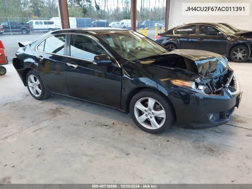 2010 Acura Tsx 2.4 VIN: JH4CU2F67AC011391 Lot: 40716596