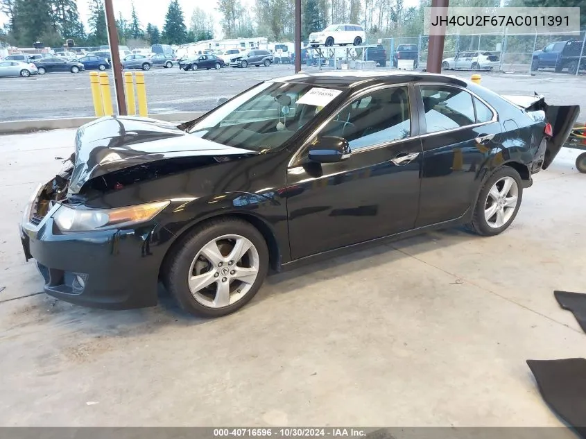 2010 Acura Tsx 2.4 VIN: JH4CU2F67AC011391 Lot: 40716596