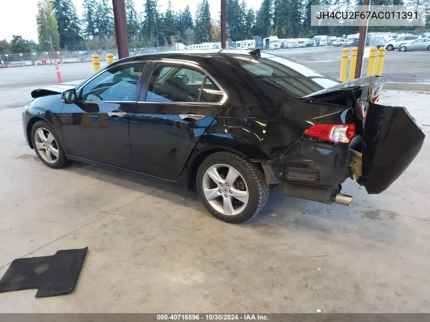 2010 Acura Tsx 2.4 VIN: JH4CU2F67AC011391 Lot: 40716596