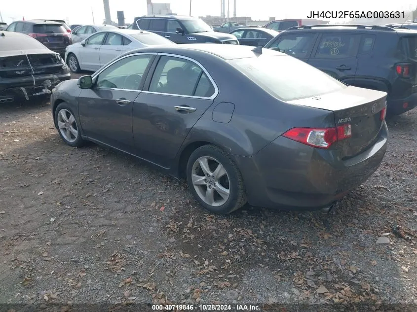 2010 Acura Tsx 2.4 VIN: JH4CU2F65AC003631 Lot: 40719846