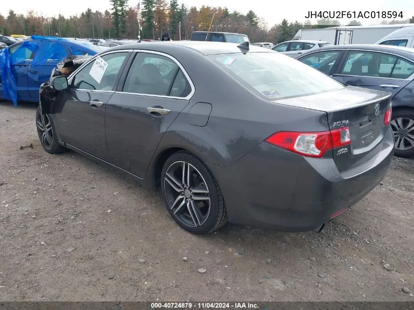 2010 Acura Tsx 2.4 VIN: JH4CU2F61AC018594 Lot: 40724879