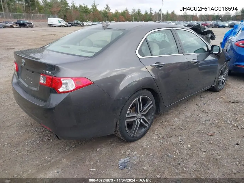 2010 Acura Tsx 2.4 VIN: JH4CU2F61AC018594 Lot: 40724879