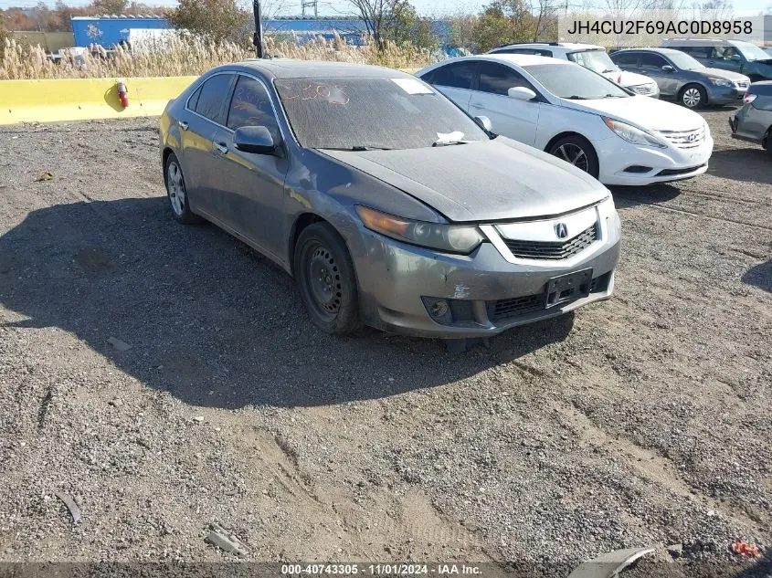 2010 Acura Tsx VIN: JH4CU2F69AC0D8958 Lot: 40743305